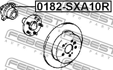 Febest 0182-SXA10R - Маточина колеса avtolavka.club