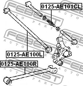 Febest 0125-AE101CL - Важіль незалежної підвіски колеса avtolavka.club