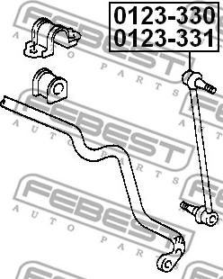 Febest 0123-331 - Тяга / стійка, стабілізатор avtolavka.club