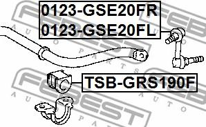 Febest 0123-GSE20FR - Тяга / стійка, стабілізатор avtolavka.club