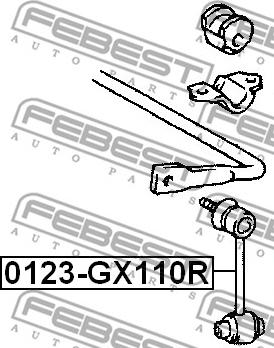 Febest 0123-GX110R - Тяга / стійка, стабілізатор avtolavka.club