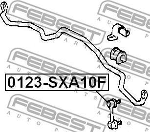 Febest 0123-SXA10F - Тяга / стійка, стабілізатор avtolavka.club