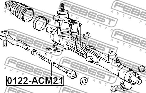Febest 0122-ACM21 - Осьовий шарнір, рульова тяга avtolavka.club