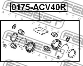 Febest 0175-ACV40R - Ремкомплект, гальмівний супорт avtolavka.club