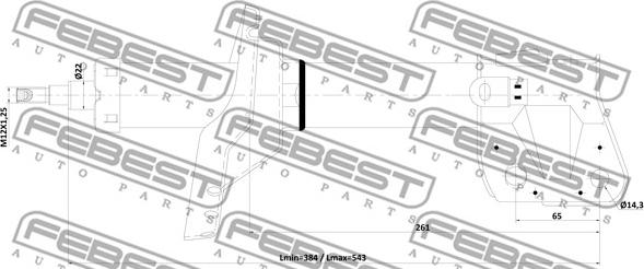 Febest 08110-004FR - Амортизатор avtolavka.club