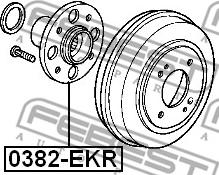 Febest 0382-EKR - Маточина колеса avtolavka.club