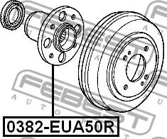 Febest 0382-EUA50R - Маточина колеса avtolavka.club