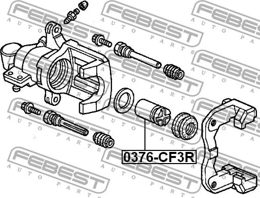 Febest 0376-CF3R - Поршень, корпус скоби гальма avtolavka.club