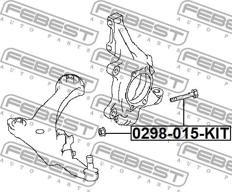 Febest 0298-015-KIT - Болт регулювання розвалу коліс avtolavka.club