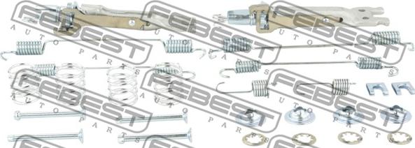 Febest 0204-G15RAR-KIT - Комплектуючі, гальмівна система avtolavka.club