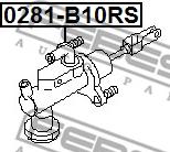 Febest 0281-B10RS - Головний циліндр, система зчеплення avtolavka.club