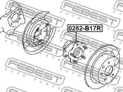 Febest 0282-B17R - Маточина колеса avtolavka.club