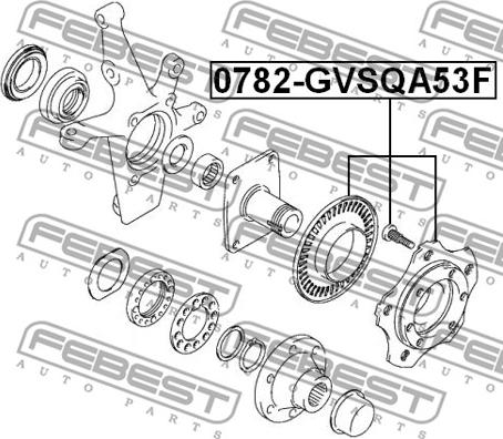 Febest 0782-GVSQA53F - Маточина колеса avtolavka.club