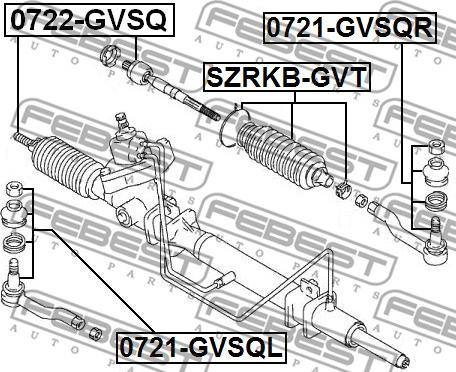 Febest SZRKB-GVT - Пильник, рульове управління avtolavka.club