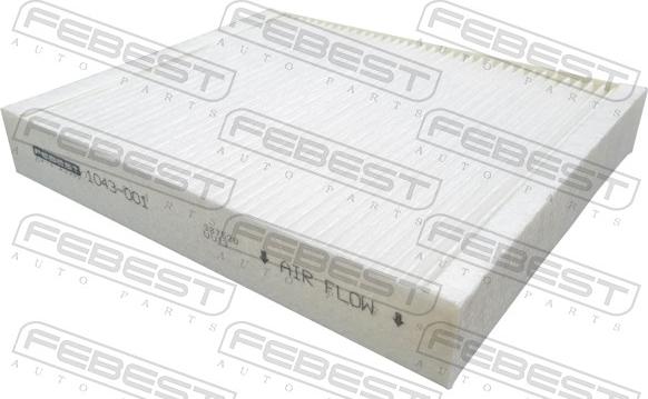 Febest 1043-001 - Фільтр, повітря у внутрішній простір avtolavka.club