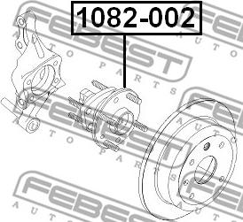 Febest 1082-002 - Маточина колеса avtolavka.club