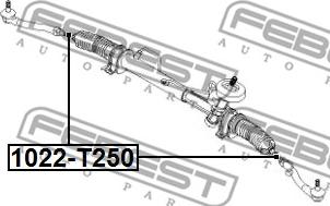 Febest 1022-T250 - Осьовий шарнір, рульова тяга avtolavka.club