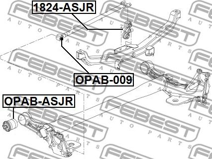 Febest 1824-ASJR - Важіль незалежної підвіски колеса avtolavka.club