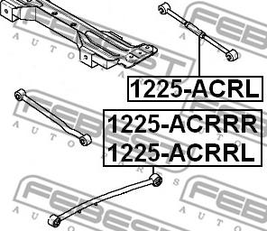 Febest 1225-ACRL - Важіль незалежної підвіски колеса avtolavka.club