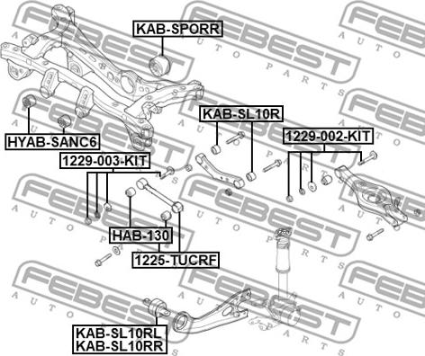 Febest 1225-TUCRF - Важіль незалежної підвіски колеса avtolavka.club