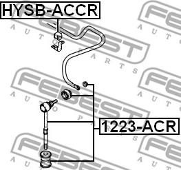 Febest 1223-ACR - Тяга / стійка, стабілізатор avtolavka.club