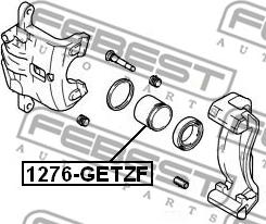 Febest 1276-GETZF - Поршень, корпус скоби гальма avtolavka.club