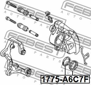 Febest 1775-A6C7F - Ремкомплект, гальмівний супорт avtolavka.club