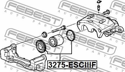 Febest 3275-ESCIIIF - Ремкомплект, гальмівний супорт avtolavka.club