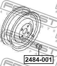 Febest 2485B-001 - Болт кріплення колеса avtolavka.club