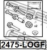 Febest 2475-LOGF - Комплект направляючої гільзи avtolavka.club