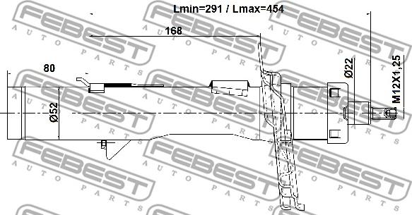 Febest 21110-012FR - Амортизатор avtolavka.club