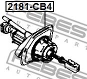 Febest 2181-CB4 - Головний циліндр, система зчеплення avtolavka.club