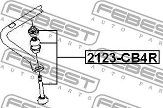 Febest 2123-CB4R - Тяга / стійка, стабілізатор avtolavka.club