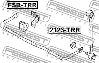 Febest 2123-TRR - Тяга / стійка, стабілізатор avtolavka.club