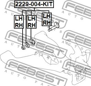 Febest 2229-004-KIT - Болт регулювання розвалу коліс avtolavka.club