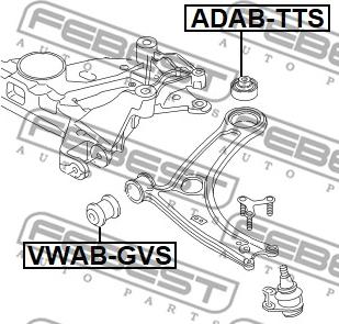 Febest ADAB-TTS - Сайлентблок, важеля підвіски колеса avtolavka.club