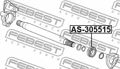 Febest AS-305515 - Підшипник, приводний вал avtolavka.club