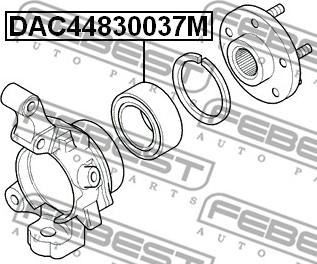 Febest DAC44830037M - Підшипник ступиці колеса avtolavka.club