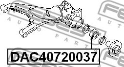 Febest DAC40720037 - Підшипник ступиці колеса avtolavka.club