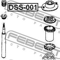 Febest DSS-001 - Опора стійки амортизатора, подушка avtolavka.club