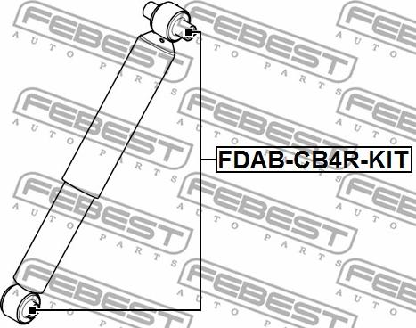 Febest FDAB-CB4R-KIT - Монтажний комплект, амортизатор avtolavka.club