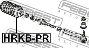 Febest HRKB-PR - Пильник, рульове управління avtolavka.club