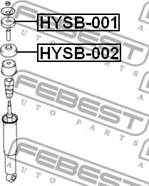 Febest HYSB-001 - Втулка амортизатора, подушка avtolavka.club