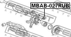 Febest MBAB-027RUB - Сайлентблок, важеля підвіски колеса avtolavka.club