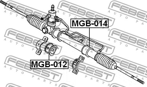 Febest MGB-012 - Підвіска, кермове управління avtolavka.club