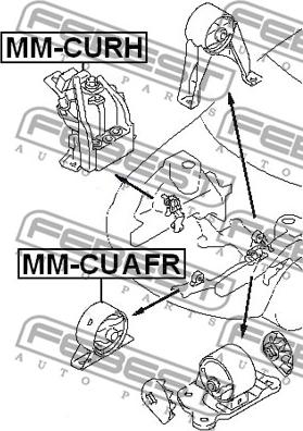 Febest MM-CURH - Подушка, підвіска двигуна avtolavka.club