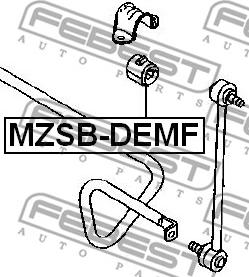 Febest MZSB-DEMF - Втулка, стабілізатор avtolavka.club