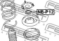 Febest NB-P12 - Підшипник кочення, опора стійки амортизатора avtolavka.club