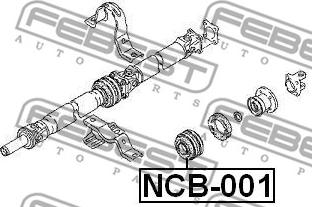 Febest NCB-001 - Підвіска, карданний вал avtolavka.club