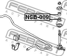 Febest NSB-009 - Підвіска, стійка валу avtolavka.club